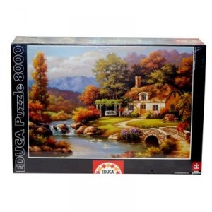 Educa toys Educa - 8000 pièces - Sung Kim : Cottage au bord du fleuve