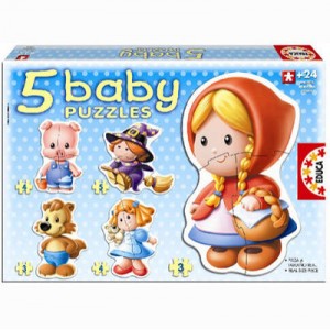 Educa toys Educa - Baby puzzle - 5 puzzles : Les personnages de contes