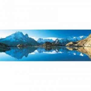 Educa toys Educa - Puzzle 1000 pièces panoramique - Le Lac blanc, le Mont Blanc : France
