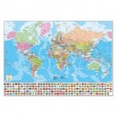Educa toys Educa - Puzzle 1500 pièces - Carte du Monde avec les drapeaux des pays