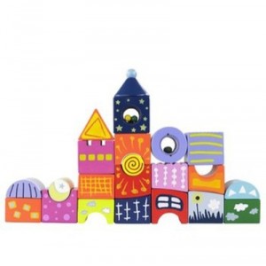 Educo - 3602613 - Jeu de Construction - Château en Cubes - 22 Cubes