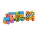 Eichhorn - 100002245 -Train en bois Color - 15 pièces / Assorti / Pièces en bois incluses - 18 cm (I...