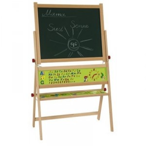 Eichhorn - 100002569 - Wooden Magnetic Table - 43 pieces - Magnetic Alphabet and chalk Incl ...