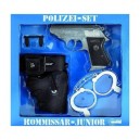 Festartikel Hirschfeld Schrödel - Pistolet en métal - Set Police - Kommissar : 13 coups