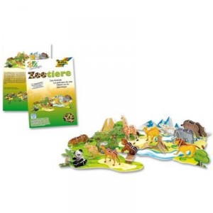 Folia Bringmann Modellogic 3D Zoo Animals 71 pieces