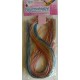 Folia Bringmann Fils à tresser Scoubidou Transparent doré argenté, 50 pièces