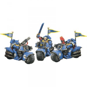 Games Workshop - 99140101056 - Warhammer 40,000 - Figurine Collection - Space Marine Squadron Of Motorcycles