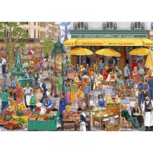 Gibsons - Puzzle - 1000 Pièces - Le Marché Parisien (Import Grande Bretagne)