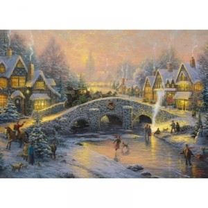 Gibsons - Puzzle - 1000 Pieces - Thomas Kinkade: Christmas Spirit (Great Britain Import)