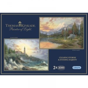 Gibsons - Puzzle - 2 x 1000 Pièces - Thomas Kinkade : Dans la tempête (Import Grande Bretagne)