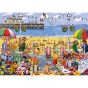 Gibsons - Puzzle - 500 Pieces XXL - On the shores of the Sea (Great Britain Import)