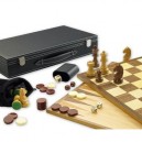 Gibsons - Set de jeux 3 en 1 : échecs, backgammon et dames - Langue: anglais (Import Grande Bretagne...