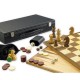 Gibsons - Set de jeux 3 en 1 : échecs, backgammon et dames - Langue: anglais (Import Grande Bretagne...