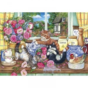 Gibsons Puzzle 1000 pieces - Debbie Cook: Cats pranks