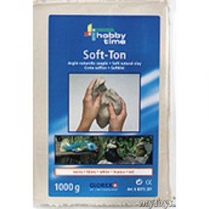 GLOREX Soft Clay-Ton 1000 g white