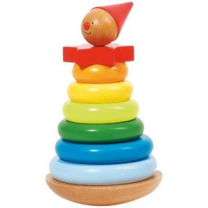Goki - 57961 - Awakening - Bonhomme Wooden Stacking - 9 Elements