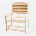 Goki Toys Pure - La marchande - Epicerie en bois massif