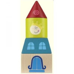 Haba - 2337 - Jouet en Bois - Bloc de Construction - Tour du Roi (Import Allemagne)