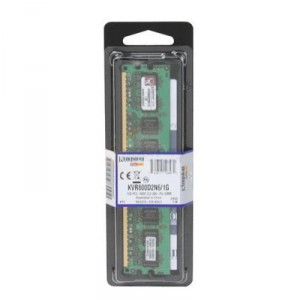Mémoire ValueRAM -PC2-6400 CL5 Kingston 1 Go (KVR800D2N6/1G)