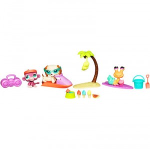 Hasbro 94137 - Littlest Pet Shop - Poupée - Le Safari - 3 Animeaux Petshop Set - avec Girafe 1488 and ...