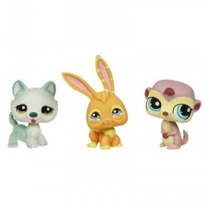 HASBRO LITTLEST PET SHOP PETSHOP LOT DE 3 TUBES NEUFS SOIT 12 PETSHOP PARMIS Les dernieres nouveauté...