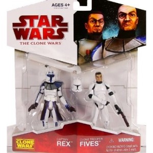 Hasbro Star Wars Clone Trooper Captain Rex and FIVES The Clone Wars
