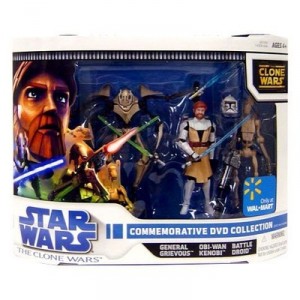 Hasbro Star Wars The Clone Wars Box General Grievous, Obi-Wan Kenobi and Battle Droid