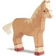 Holztiger Cheval, brun clair, debout,, en bois