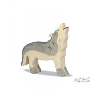 Holztiger howling wolf, wood
