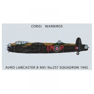 Hornby Corgi - WB99635 - Avro Lancaster 257 Squadron RAF 1942 en Métal - 20 cm
