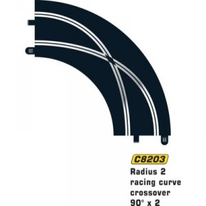 Hornby MKD - Circuit voitures - Courbe de dépassement - 90 degrés