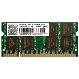 JetRAM Transcend Memory - - SO DIMM 200-pin - 1 GB PC2-5300 (JM667QSU-1G)