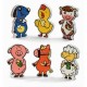 Janod - J05529 - Jouets Bois - Funny Magnets