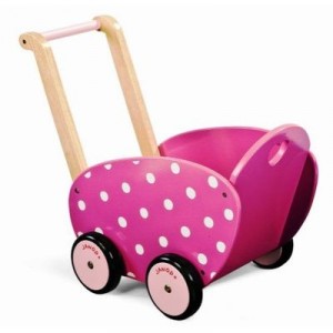Janod - J05891 - Toys Wood - Landau Framboisine