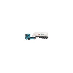 Joal - 333 - Véhicule Chantier - Miniature - Volvo FH12-420 avec Citerne Ciment