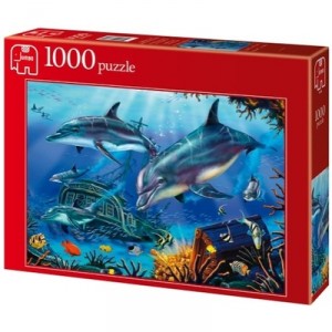Jumbo Jumbo Spiele - Puzzle 1000 pieces - Dolphins Explorers