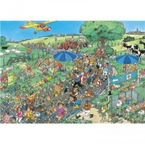 Jumbo Spiele Jumbo - Puzzle 1000 pièces - Jan Van Haasteren : Le marathon