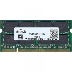 Laptop Memory PC-3200 DDR -400 VERITECH RAM 1 GB (4710887530014)