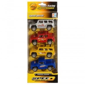 Cofalu - 4516 - Vehicle Miniature - Kit 4 Cars (Kim Play)