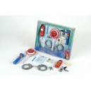 Klein - 8850 - Imitations - Policier - kit Policier - 10 Pièces - Menottes/Bâton Lumineux/Téléphone/Sifflet/Lampe Torche/Fe