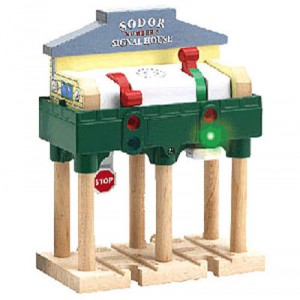 Learning Curve Toys Panneau Suspendu Sur Voie De Luxe - Thomas Et Ses Amis, Train En Bois - 99382