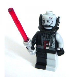 Lego - Mini-Figurine Star Wars - Darth Vader défiguré avec son Sabre Lumineux - 4,5cm (Dark Vador)