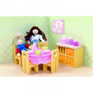 Le Toy Van Papo - 15049 - Jouet en Bois - La Salle À Manger "Lemon Sorbet"