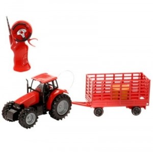 Logitoys - 113913 - Vehicles - R / C Tractor 1 / 32 e + Trailer Tf (Logitoys)