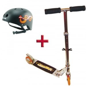 Logitoys - SCO/063HELMET - Plein Air - Lot Patinette + Casque