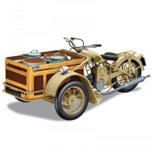 Majorette Solido - 118307 00 - Véhicule Miniature - Peugeot Triporteur 55tn