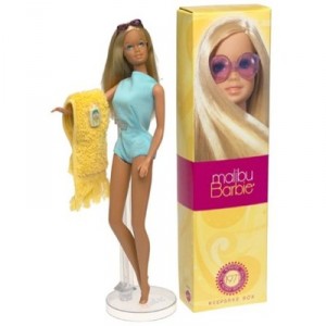 MALIBU BARBIE Doll blonde beach - reproduction collection from 1971 - 2001 mattel