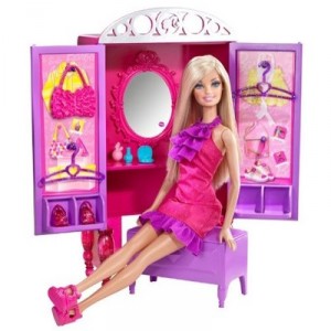 Mattel Barbie - T7183 - Doll Furniture - Barbie Doll + Furniture Vanity