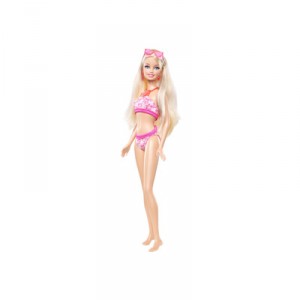 Mattel Barbie - T7184 - Mannequin Doll - Barbie Pink Jersey Beach