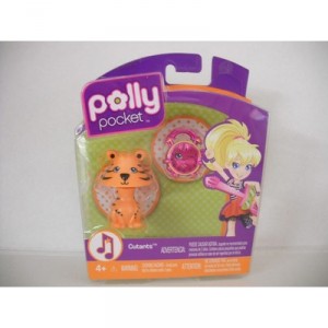 Mattel Polly pocket - T4242 - Poupée - Duo Cutant Rigolo - Lumiere Tigree et Chat Reveil